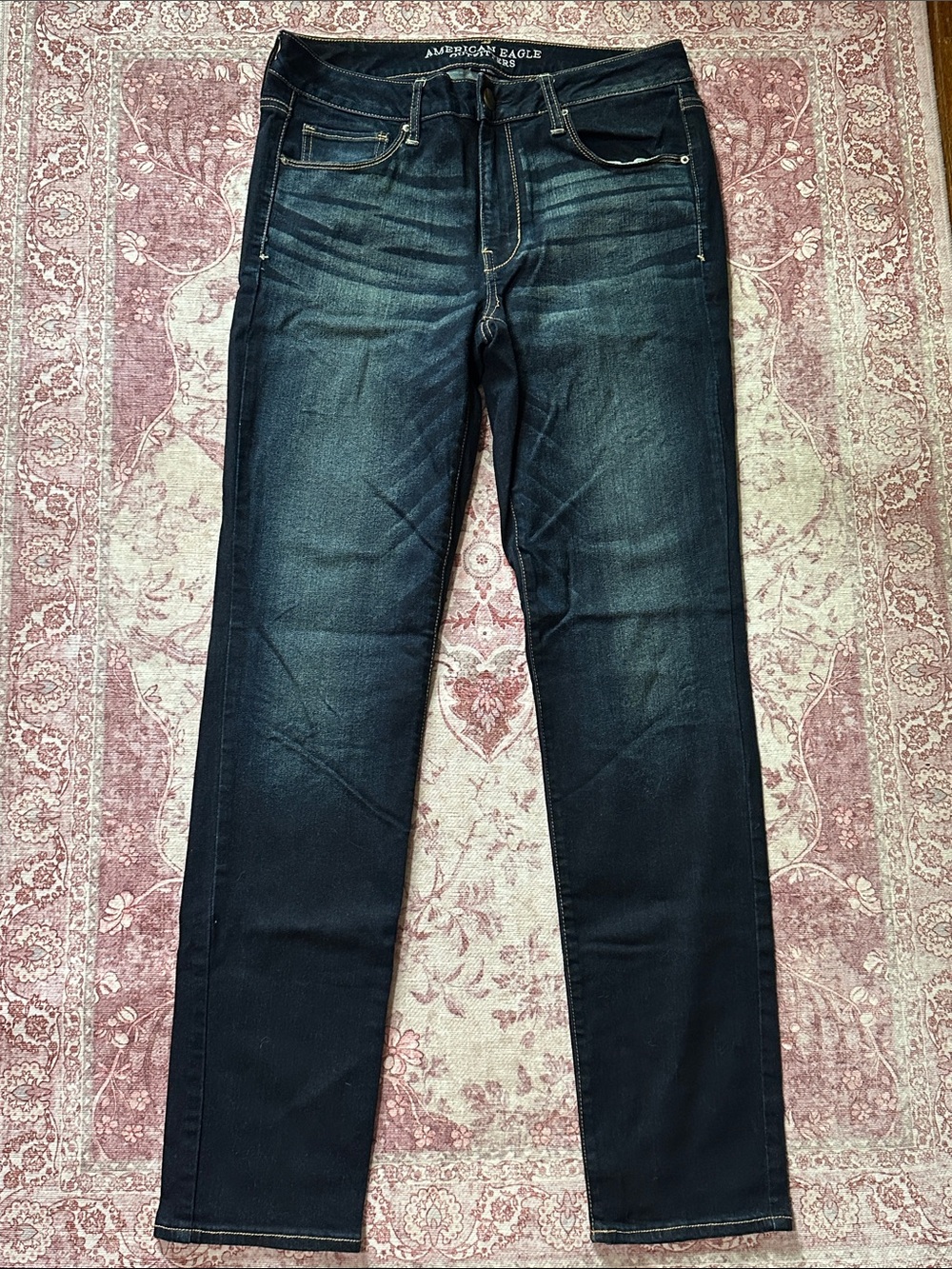 American Eagle Outfitters Women’s Dark Indigo Skinny Jeans, Sz 12L